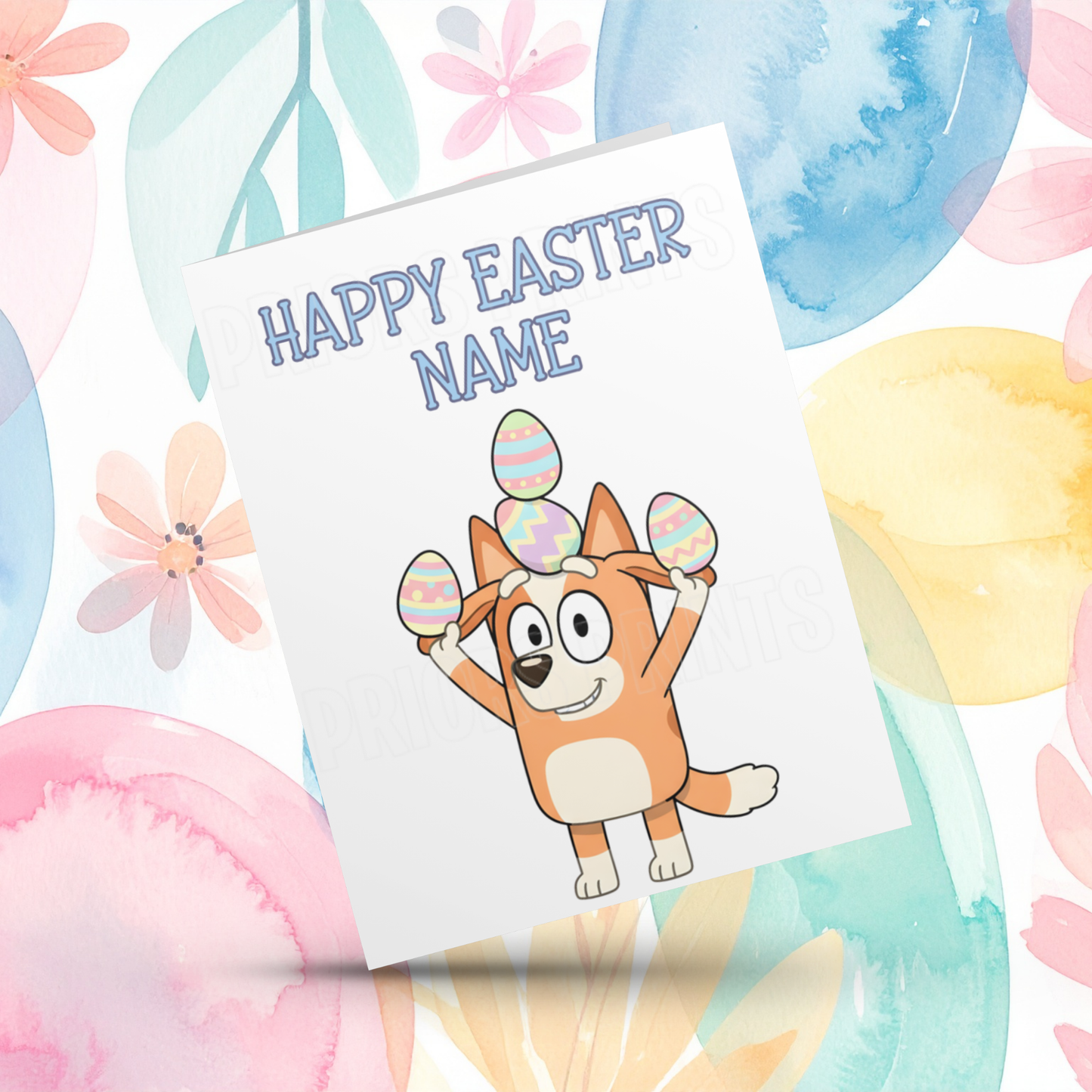 Bluey Personalised Easter Card