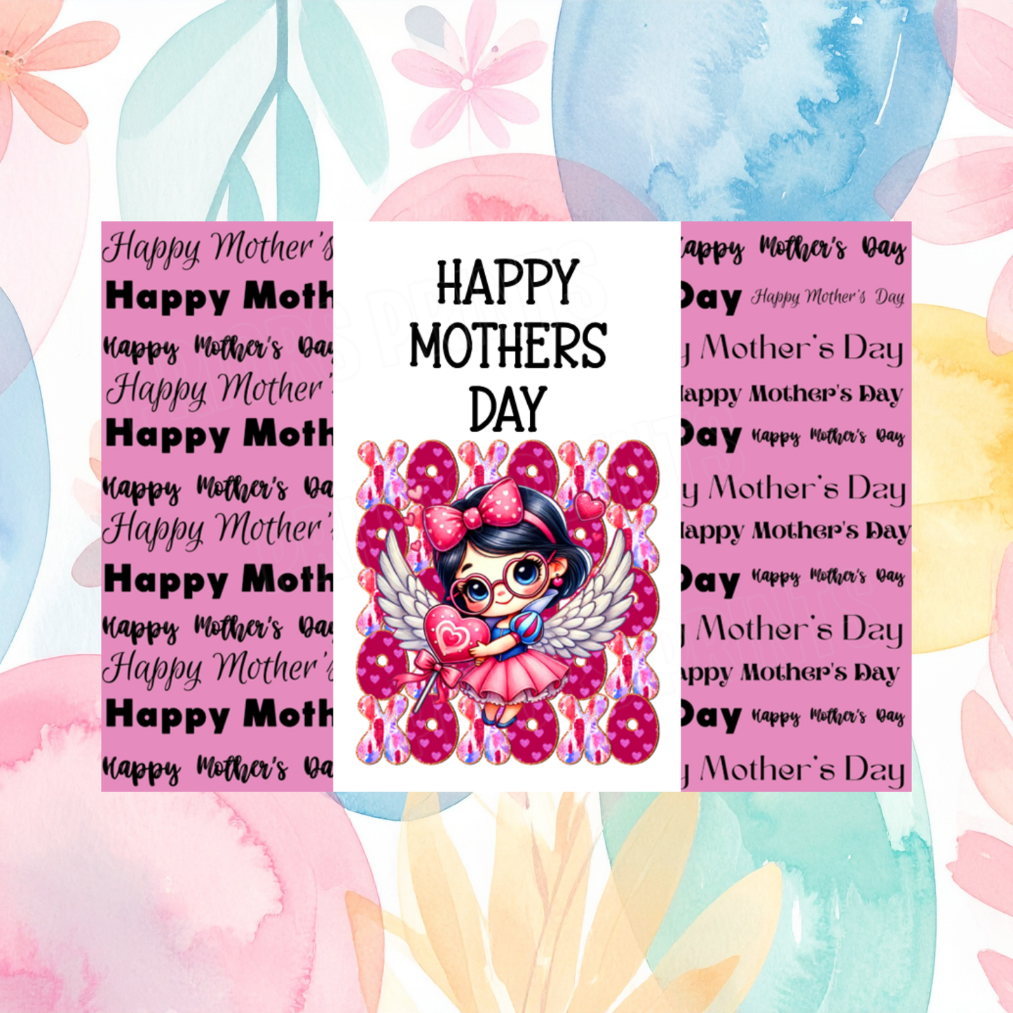 XOXO Character Happy Mothers Day Chocolate Bar Wrapper