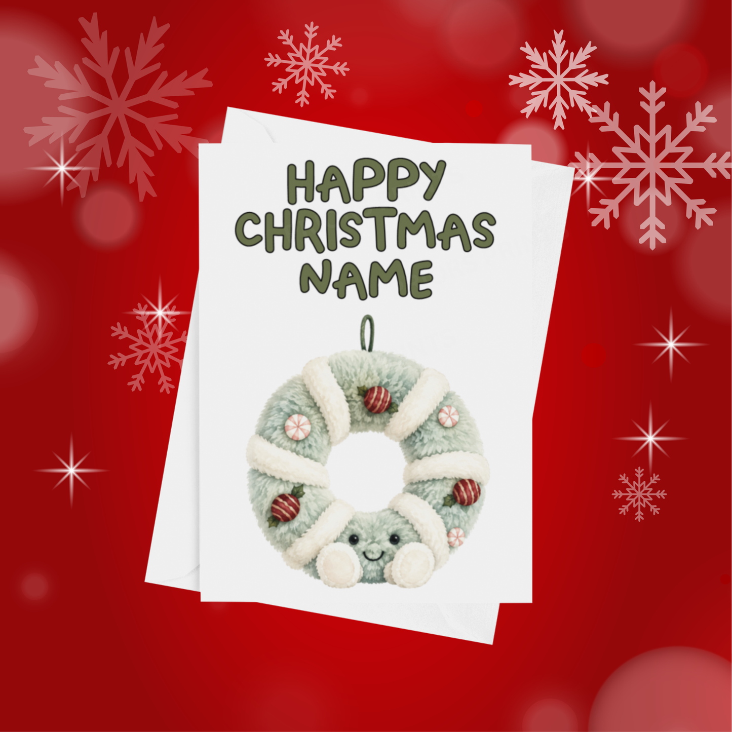 Jelly Cat Personalised Christmas Card
