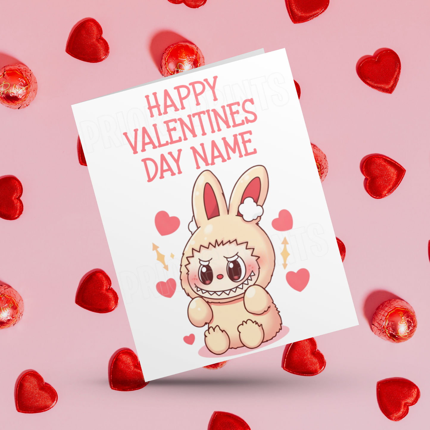 Personalised Labubu Valentines Day Card 2