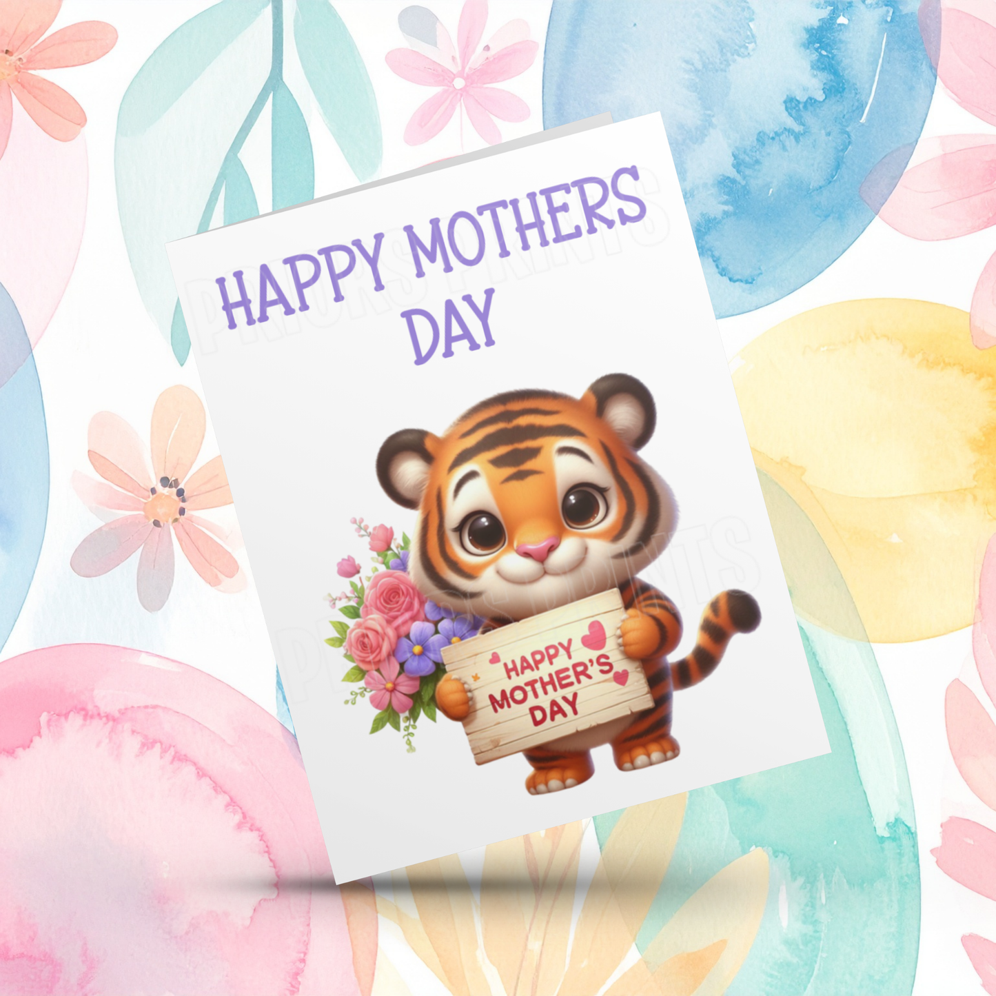 Cute Animals Happy Mothers Day Card