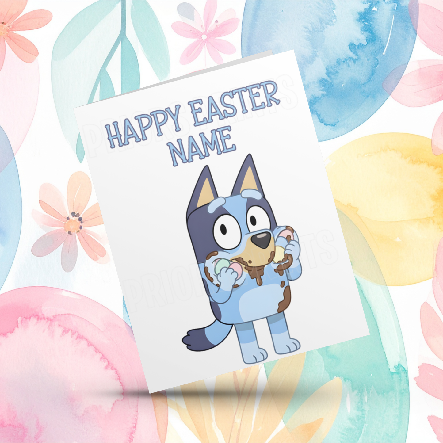 Bluey Personalised Easter Card