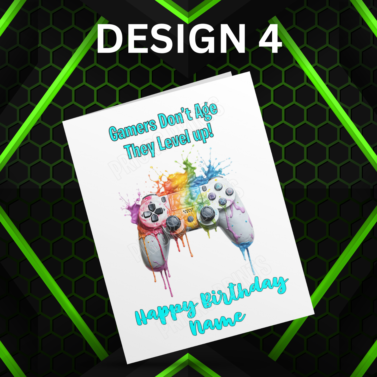 Personalised Xbox or PlayStation Birthday Card I Gamer I Gaming