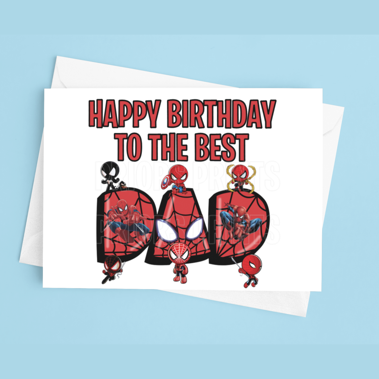 Happy Birthday Mixed Character- To the best Dad or Papa
