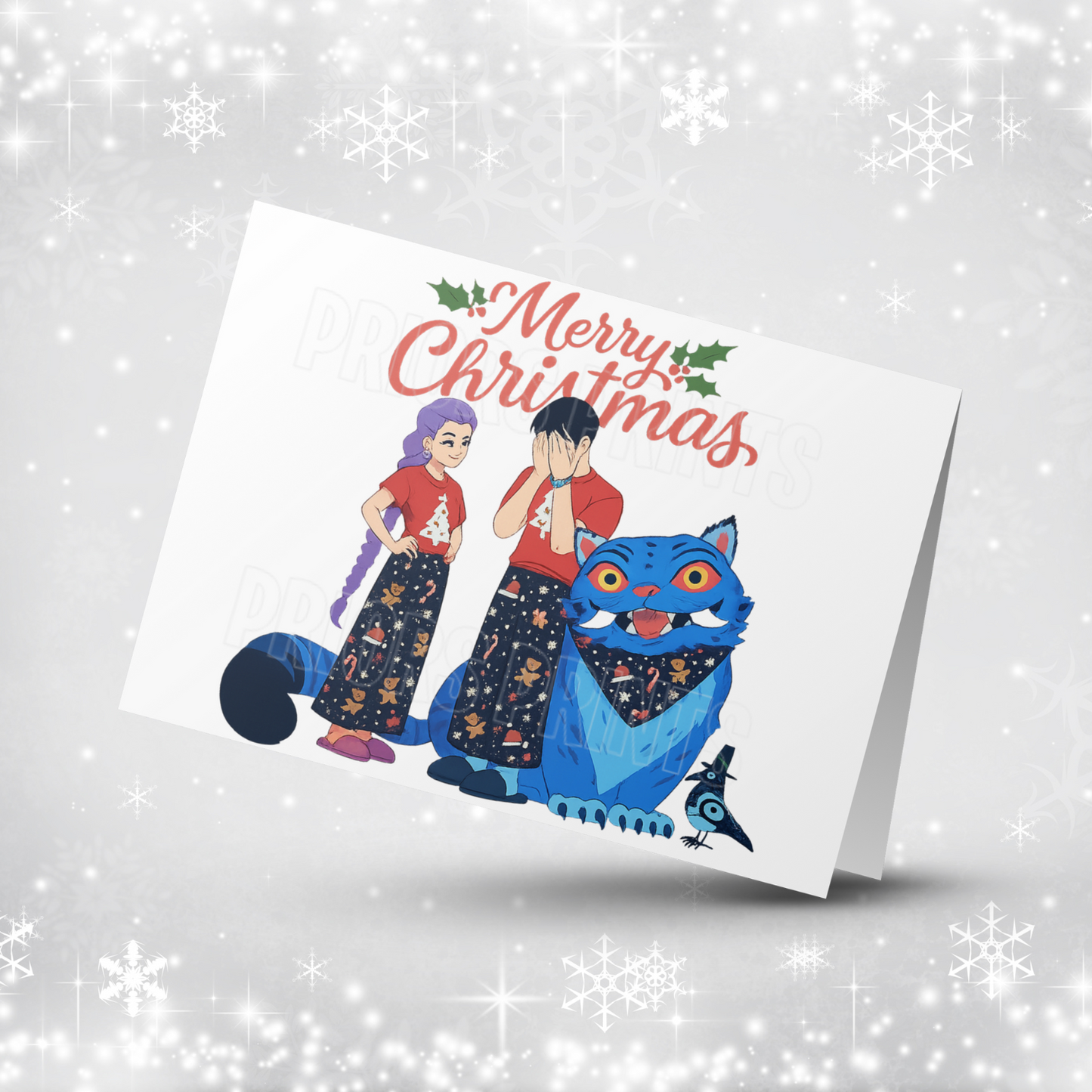 K Pop Demon Hunters Personalised Christmas Card NEW