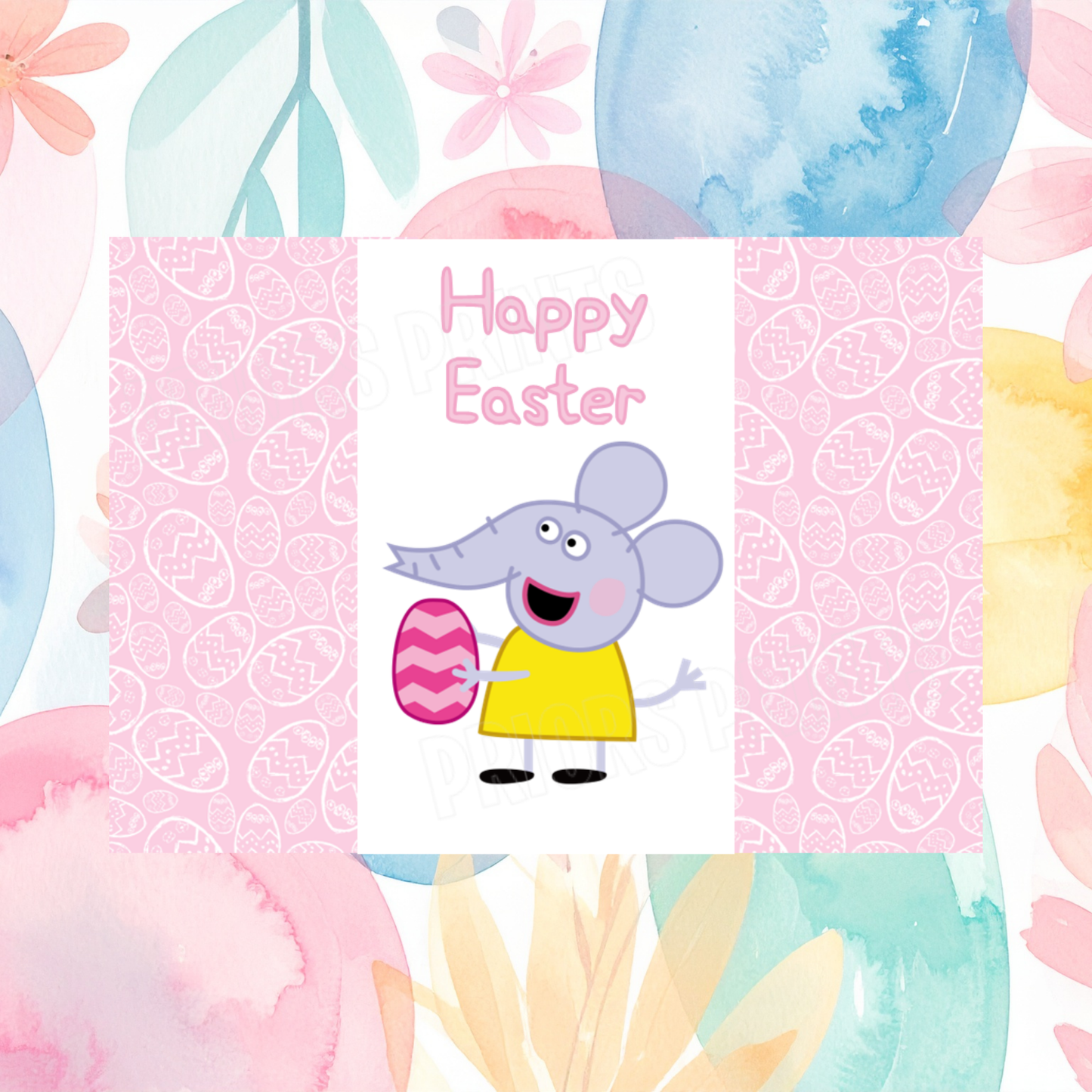 Peppa Pig Easter Chocolate Bar Wrapper