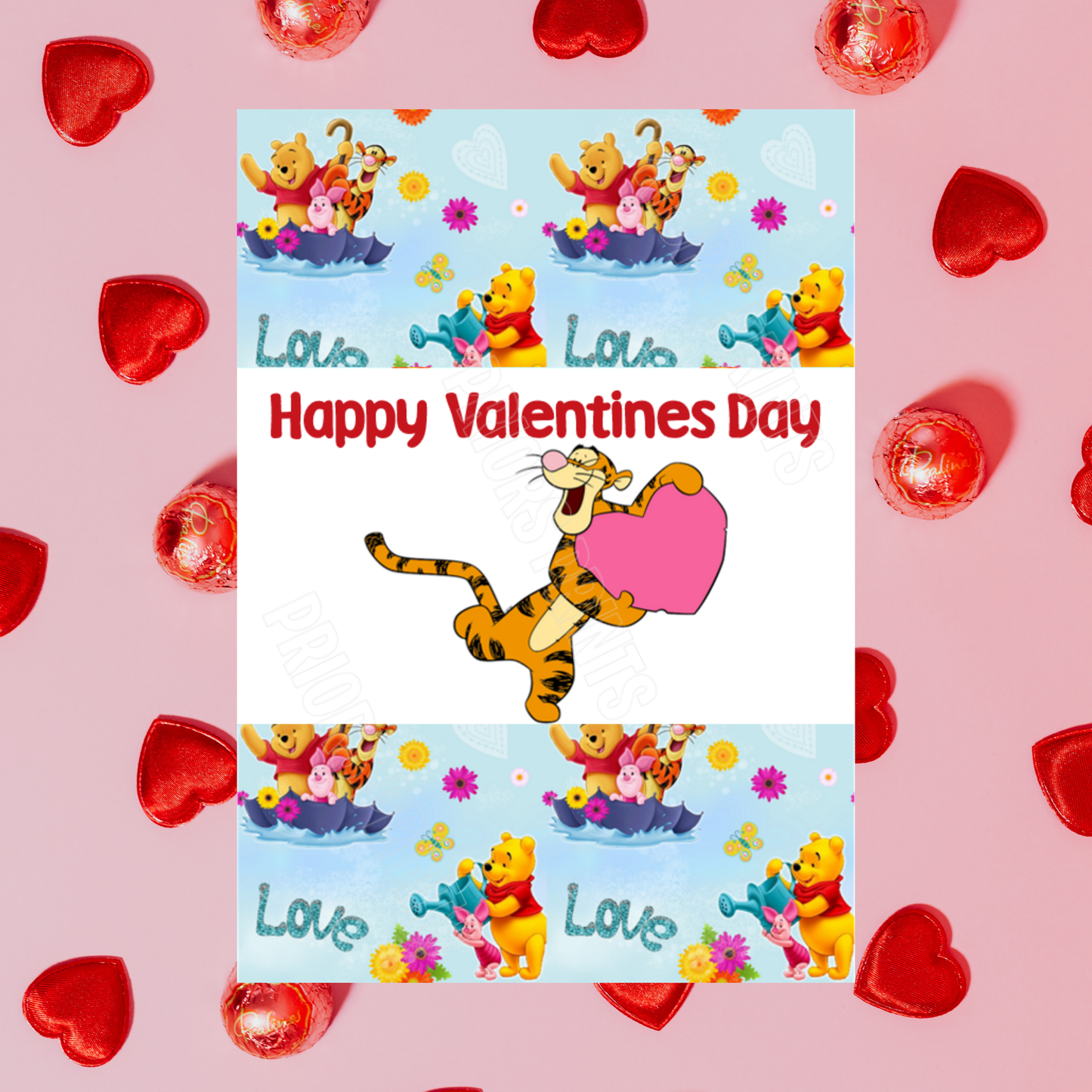 Winnie The Pooh Personalised Valentines Day Cards I Disney I Eeyore I Piglet I Tigger