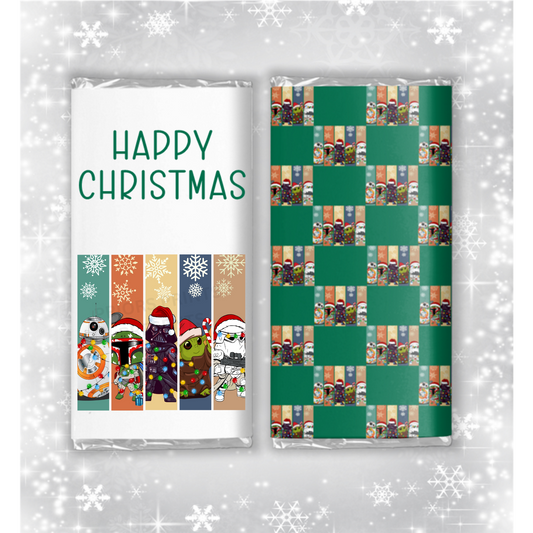 Star Wars Christmas Chocolate Bar Wrapper
