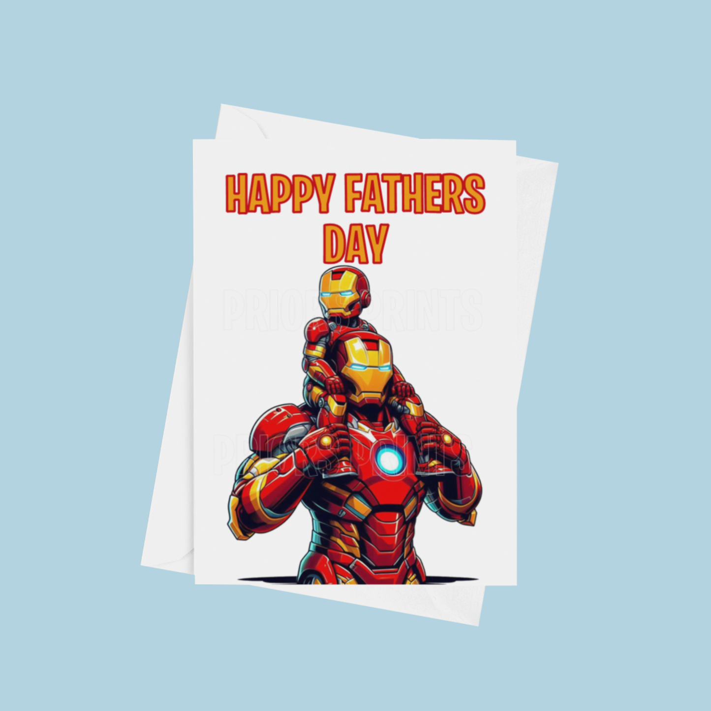 Character and Child Happy Fathers Day Card