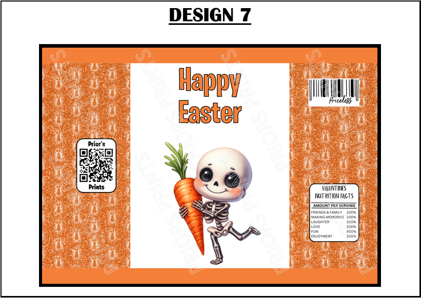 Easter Skeleton Treat Packets (Medium Sized)