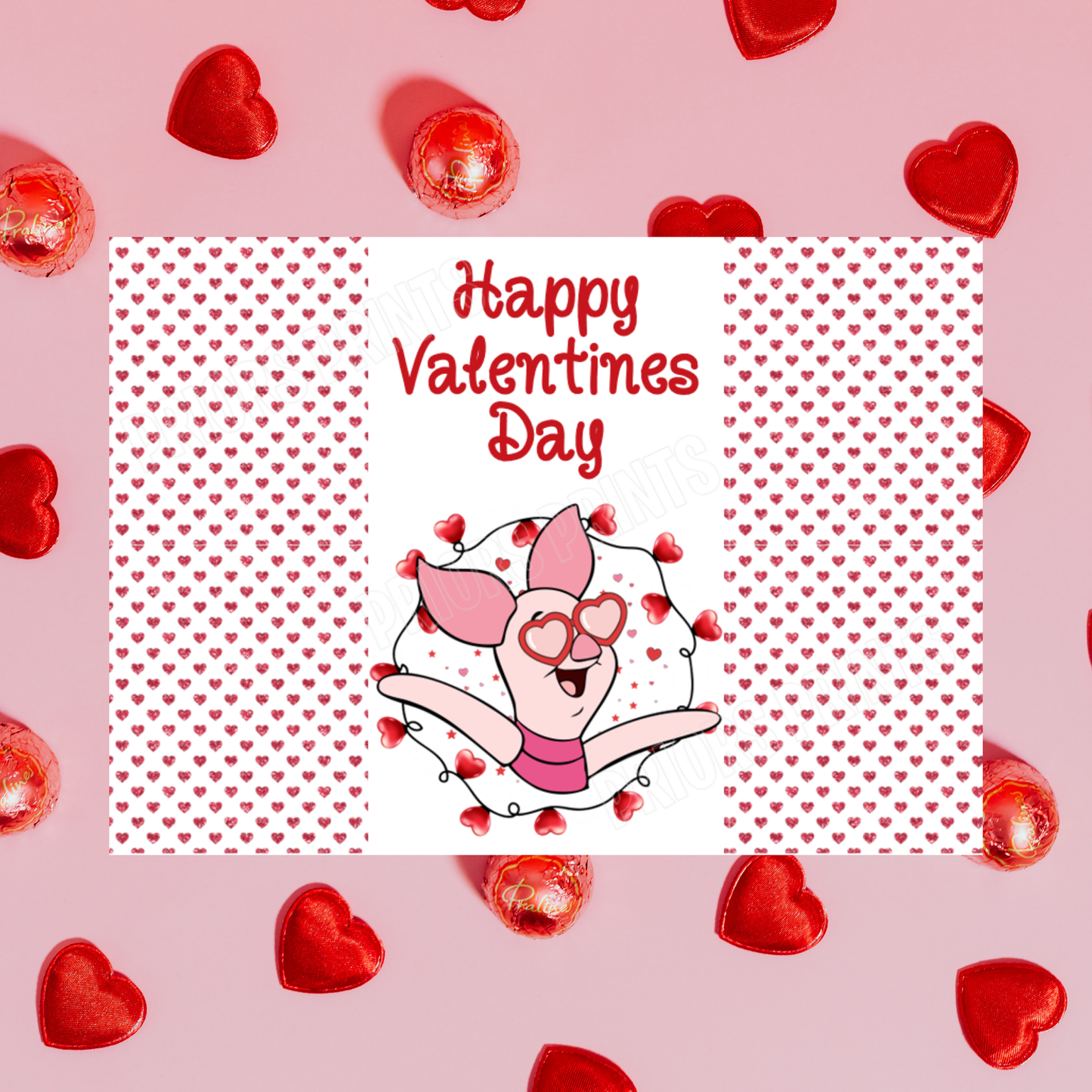 Disney Character Personalised Valentines Day Chocolate Bar Wrappers 2 I Minnie I Mickey I Winnie The Pooh I Lion King I Lady & The Tramp I Dumbo I Pluto