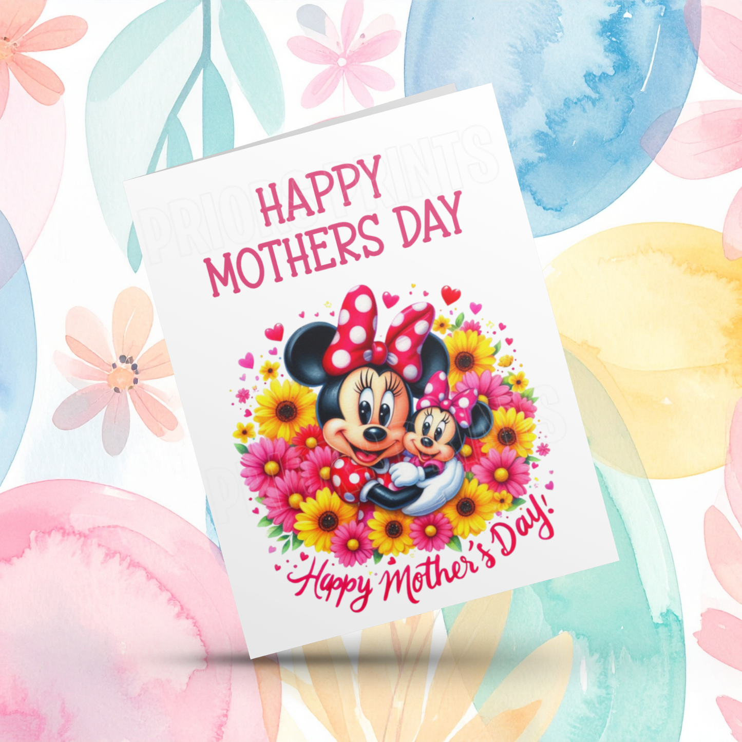 Minnie Mouse Happy Mothers Day Card