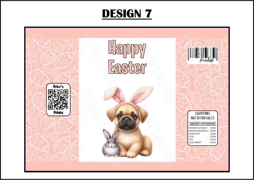 Easter Animals with Bunny Ears Treat Packets (Medium Sized)