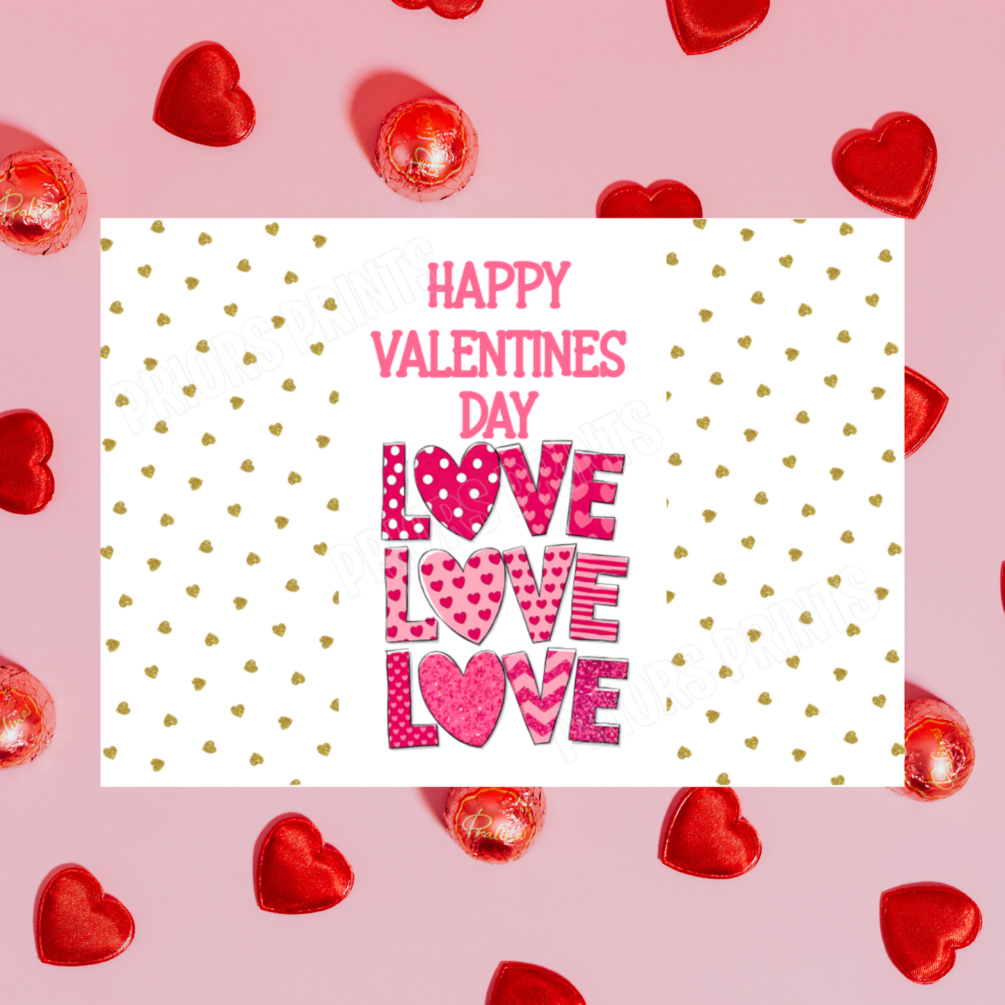 Cute Love Valentines Day Chocolate Bar Wrappers