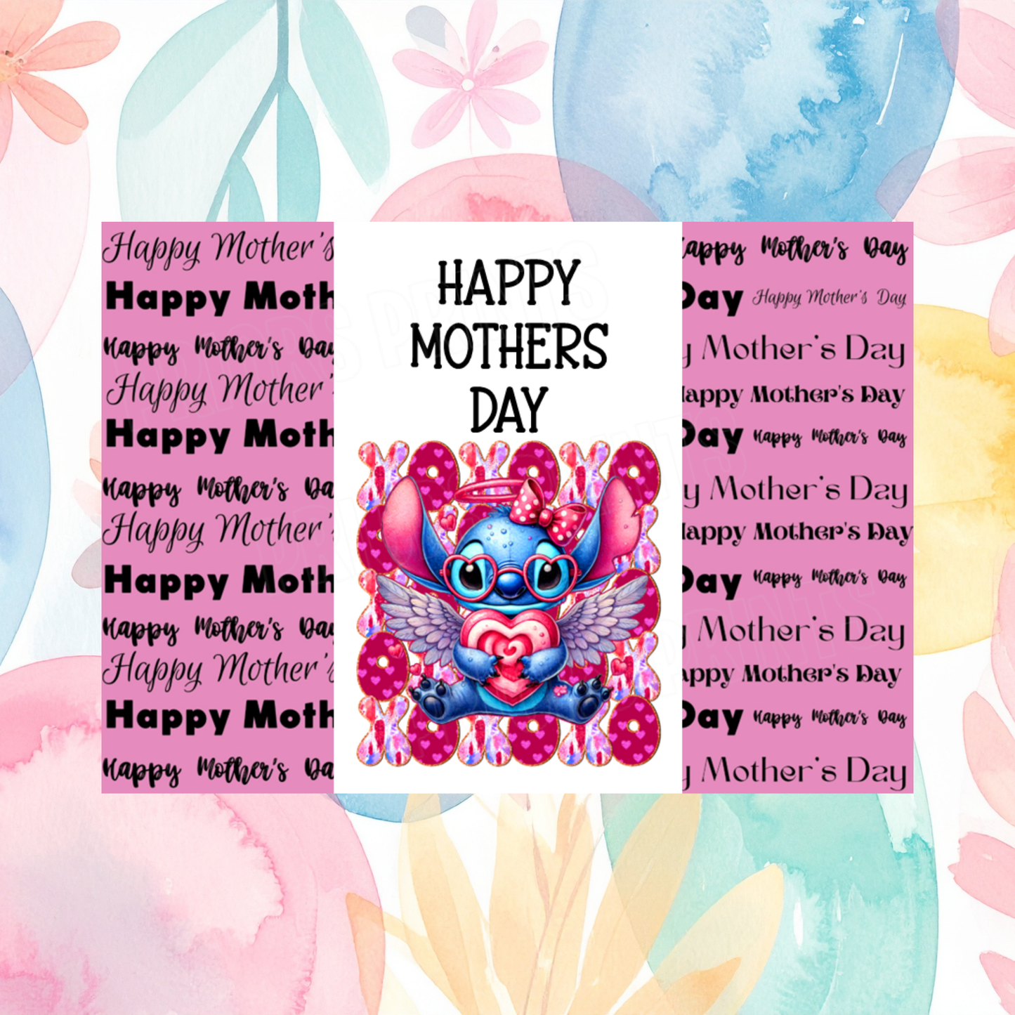 XOXO Character Happy Mothers Day Chocolate Bar Wrapper