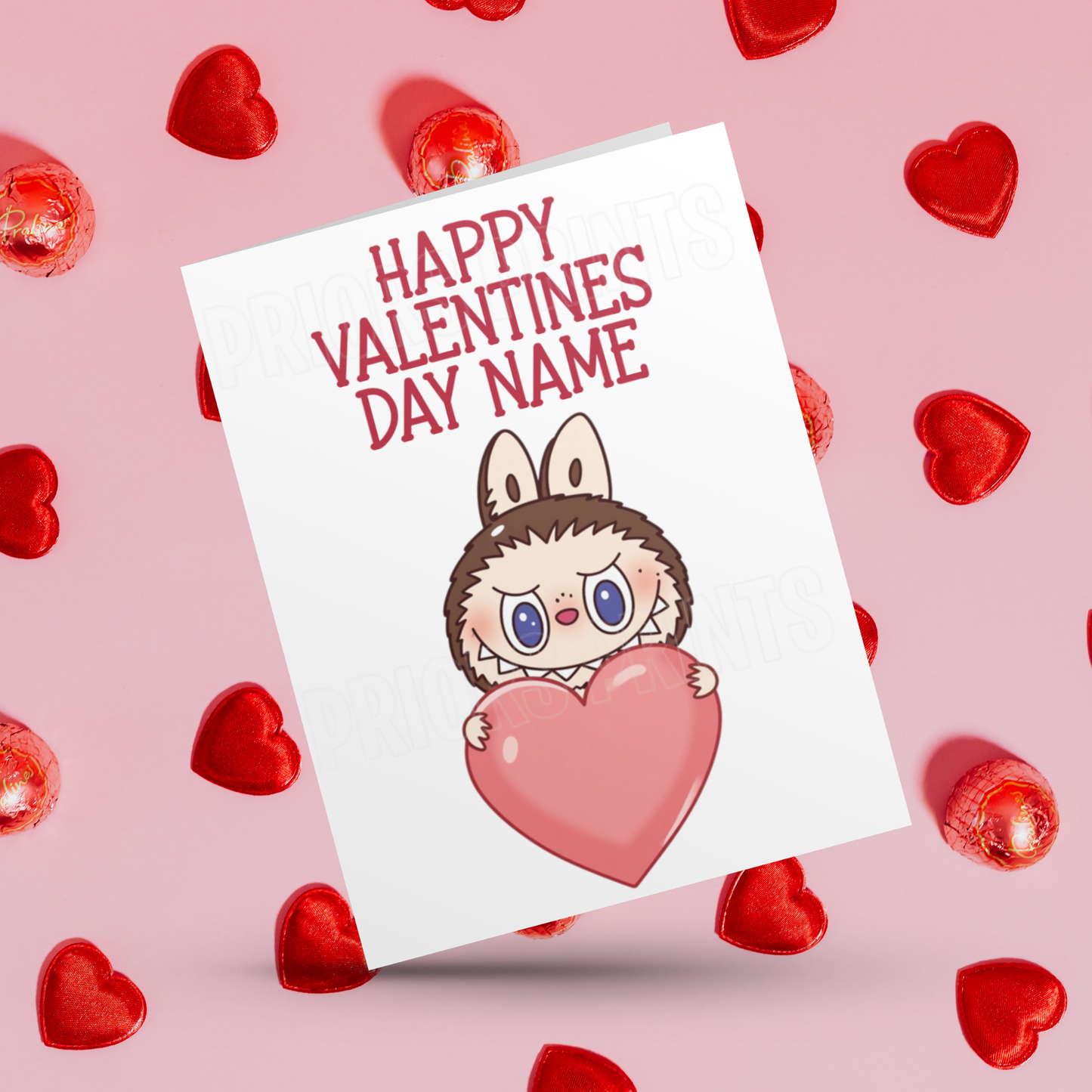 Personalised Labubu Valentines Day Card 2