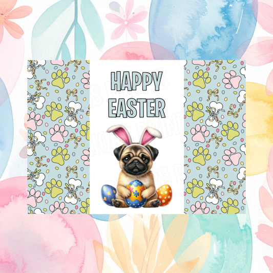 Cute Dog Easter Chocolate Bar Wrapper- Listing 1