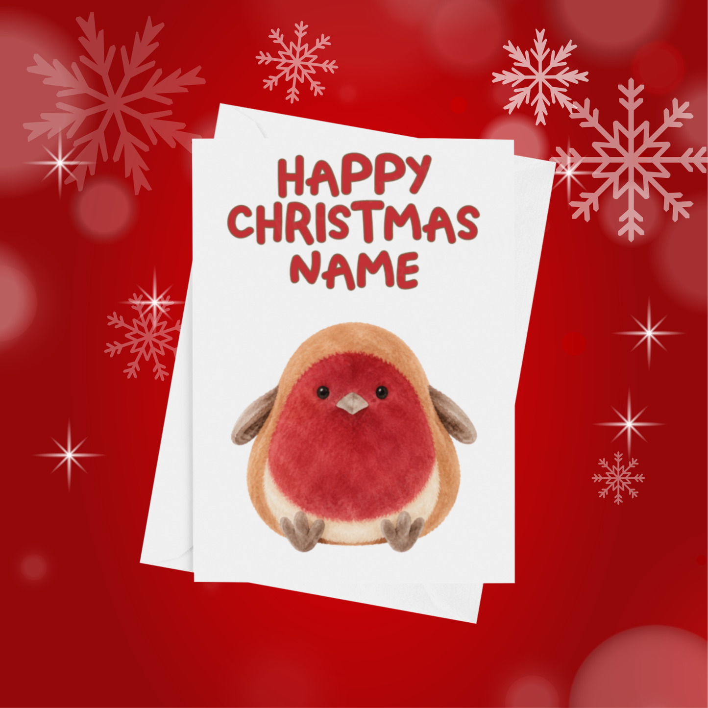 Jelly Cat Personalised Christmas Card