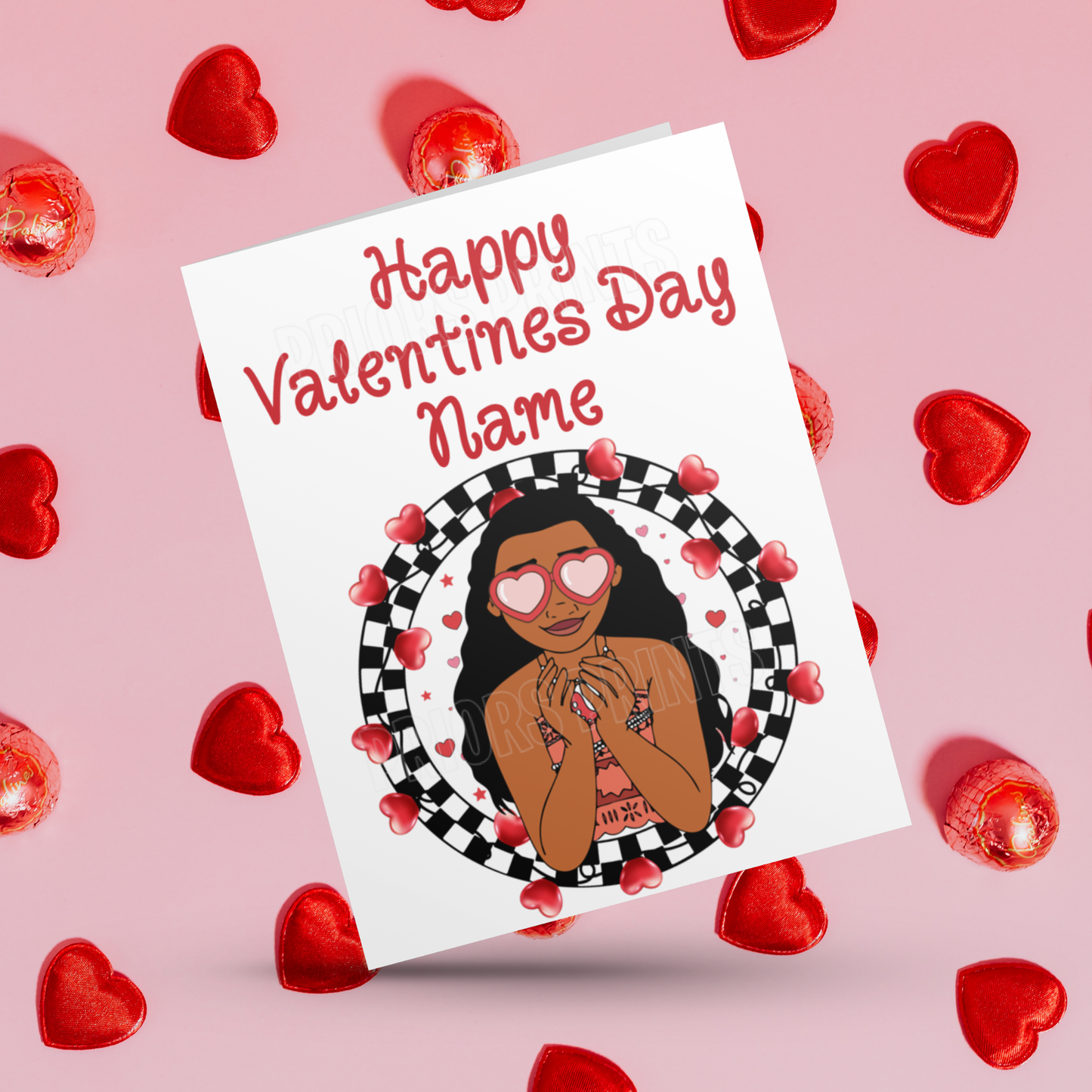 Disney Character Personalised Valentines Day Card 3 I Lilo and Stitch I Beauty & The Beast I Tinkerbell I Aristocats I Sleeping Beauty