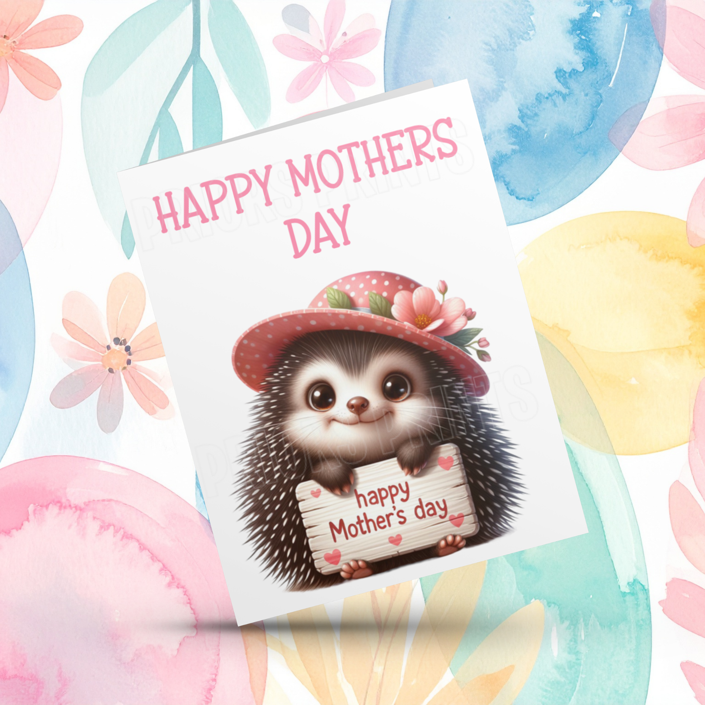 Cute Animals Happy Mothers Day Card