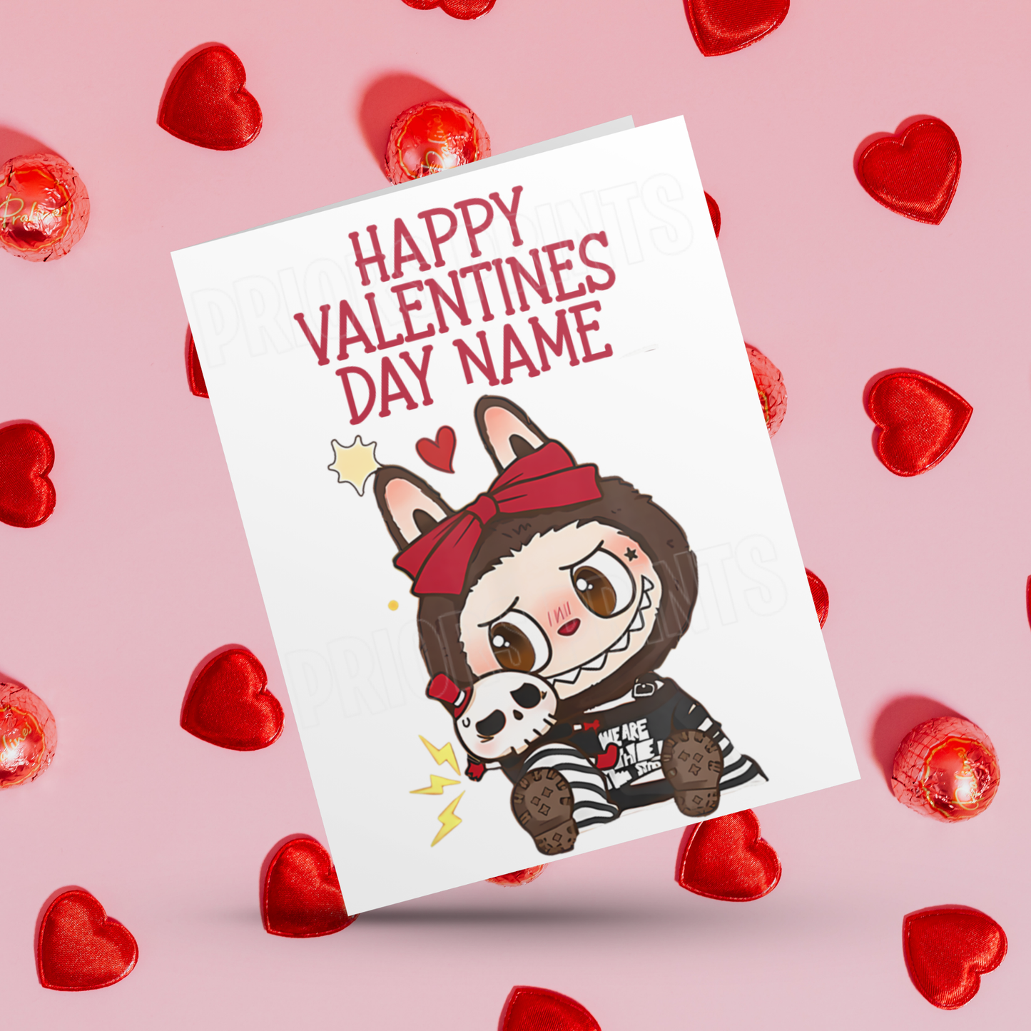 Personalised Labubu Valentines Day Card 2