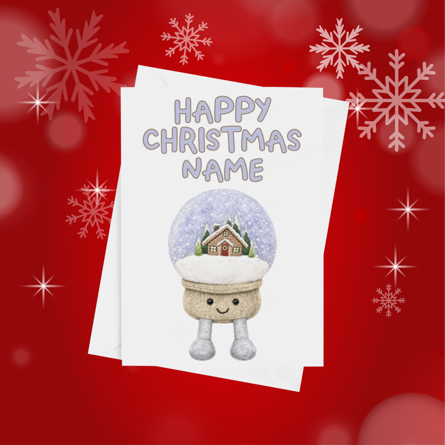 Jelly Cat Personalised Christmas Card