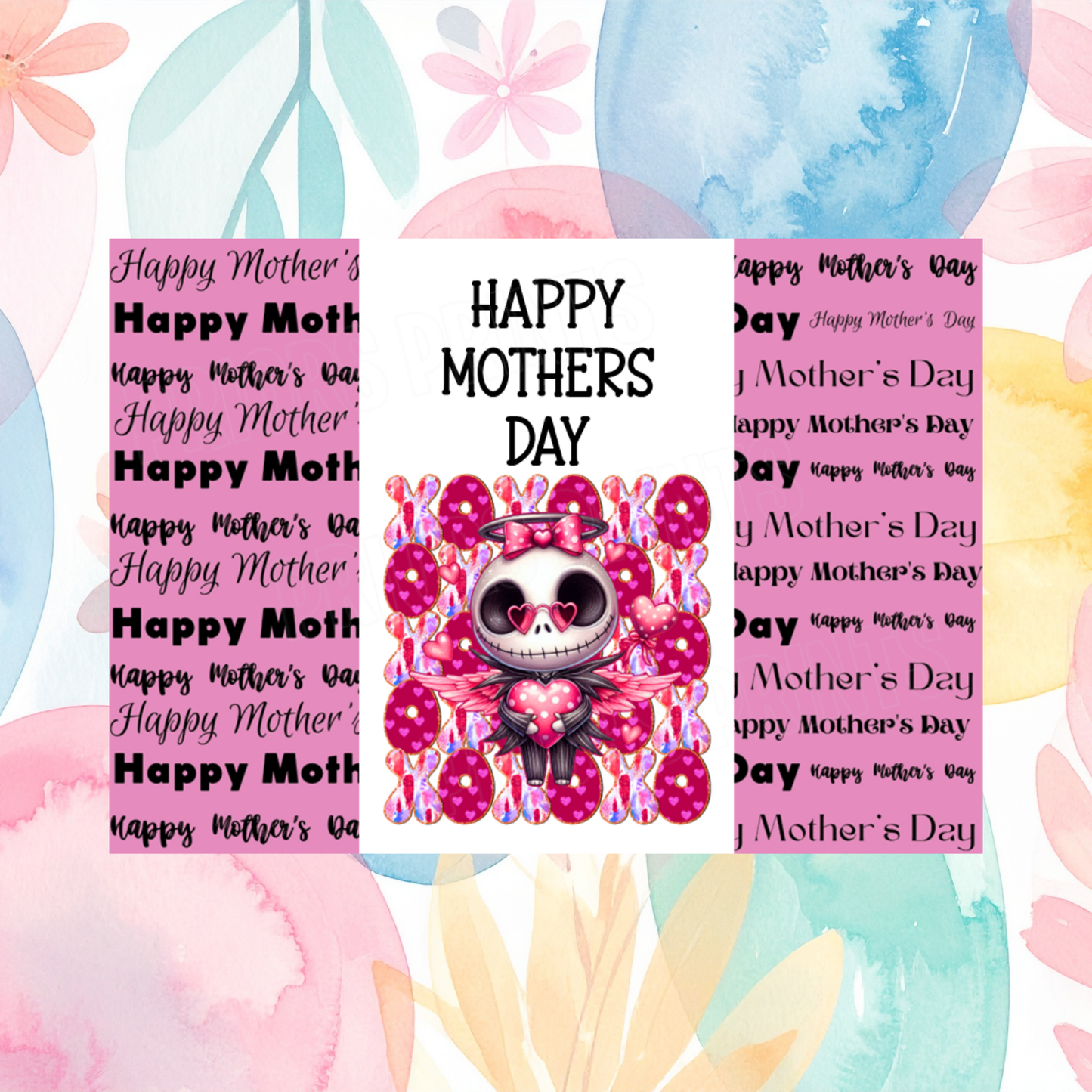 XOXO Character Happy Mothers Day Chocolate Bar Wrapper