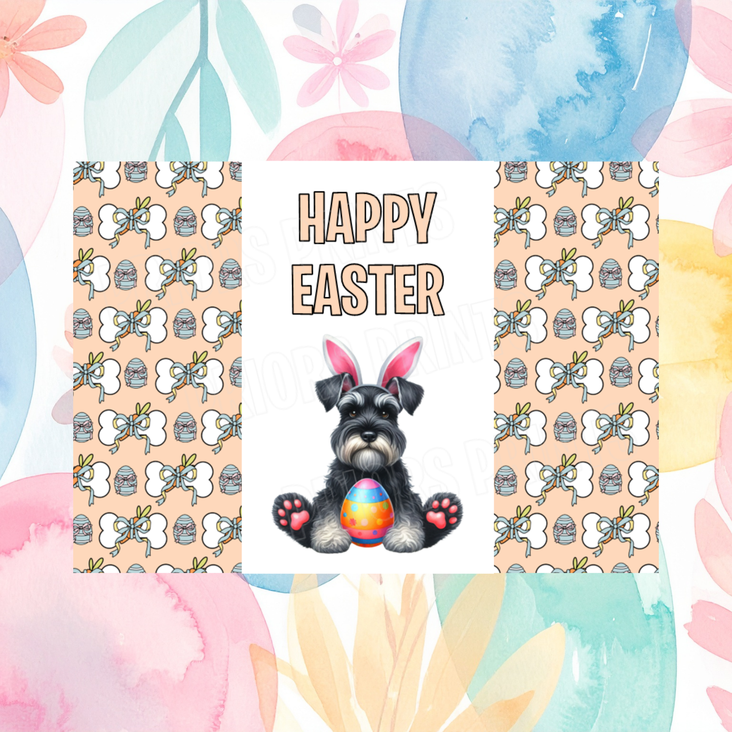 Cute Dog Easter Chocolate Bar Wrapper- Listing 2