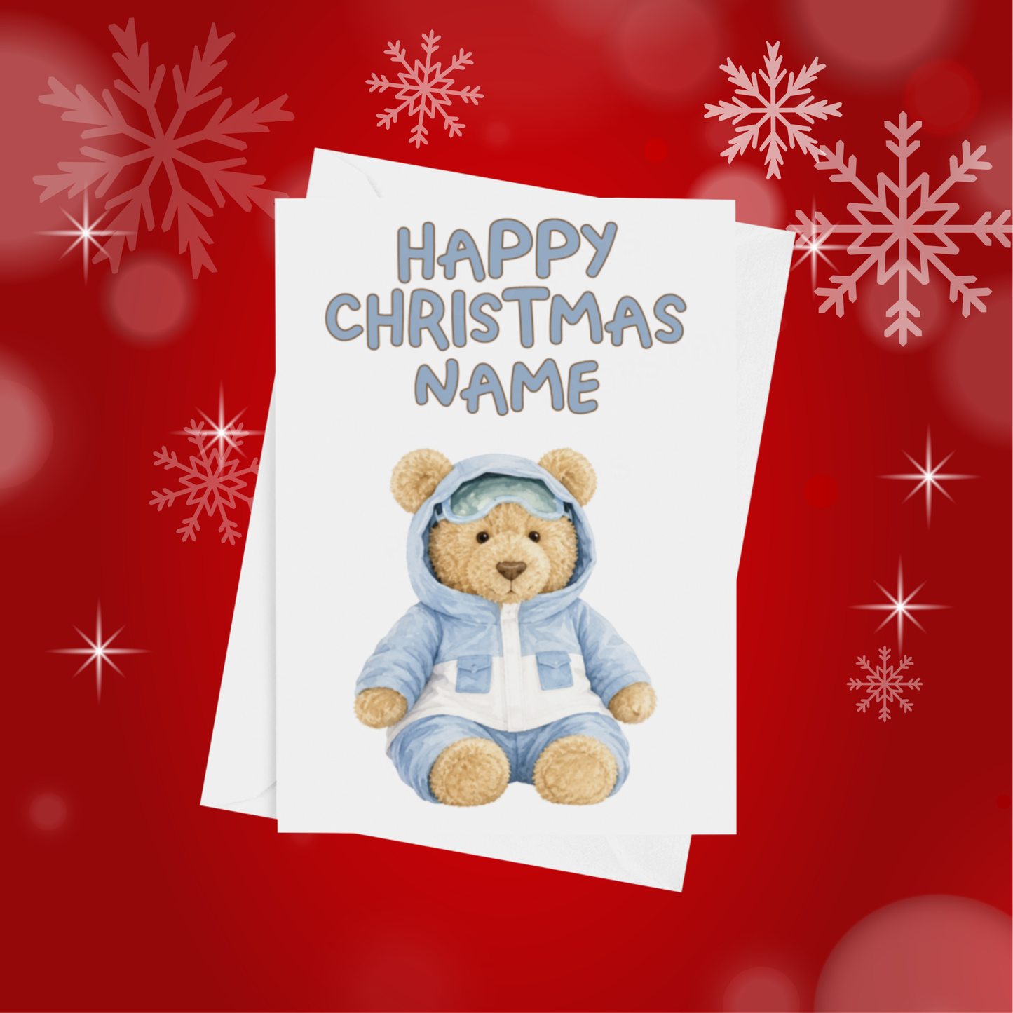 Jelly Cat Personalised Christmas Card