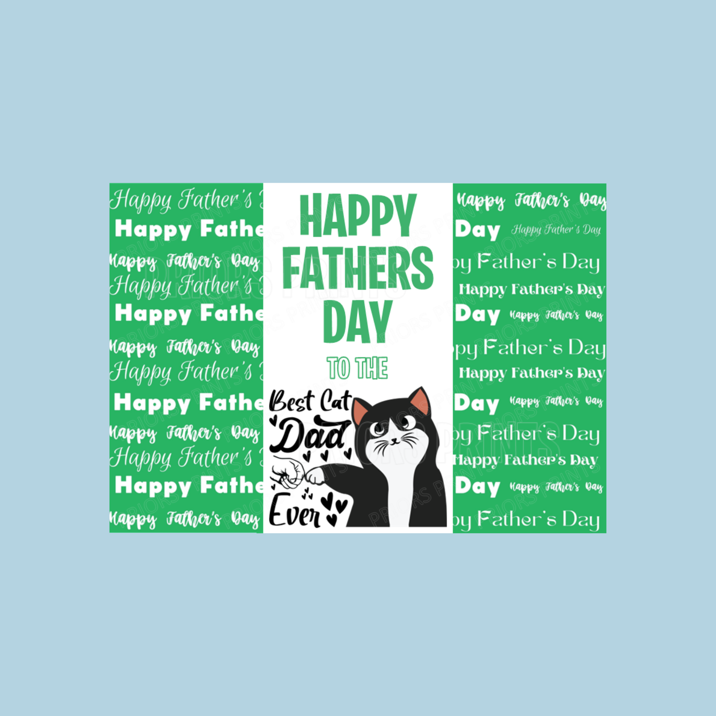 Cat or Dog Dad Happy Fathers Day Chocolate Bar Wrapper- Mixed Designs