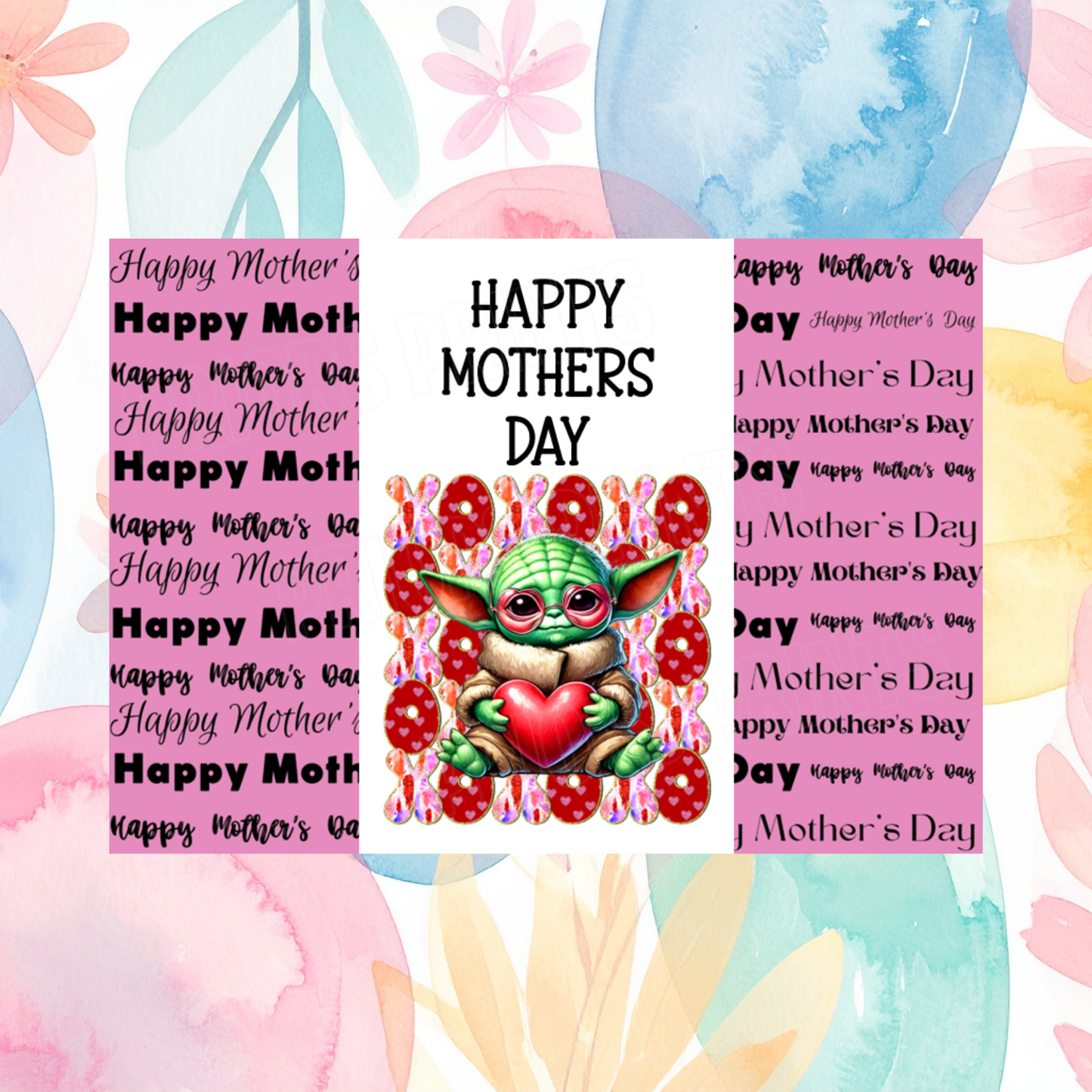XOXO Character Happy Mothers Day Chocolate Bar Wrapper 2