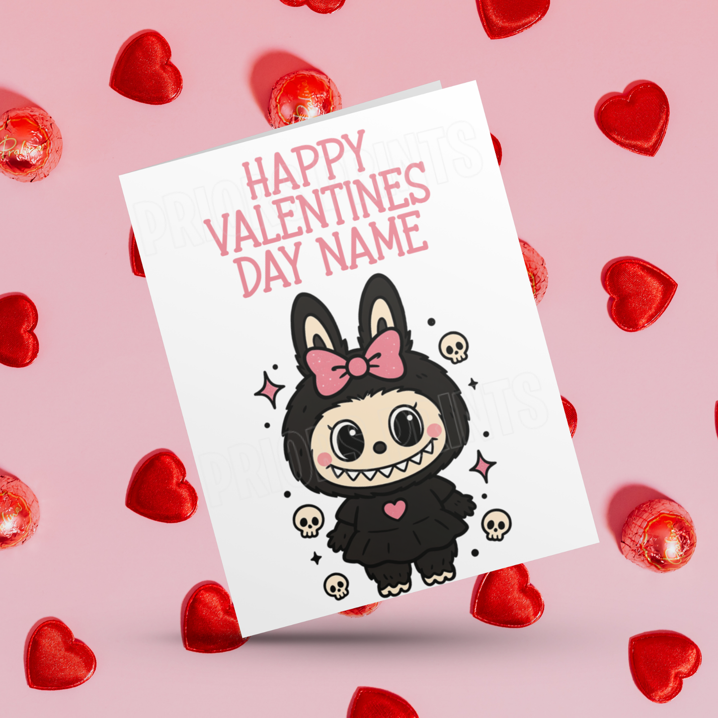 Personalised Labubu Valentines Day Card 2