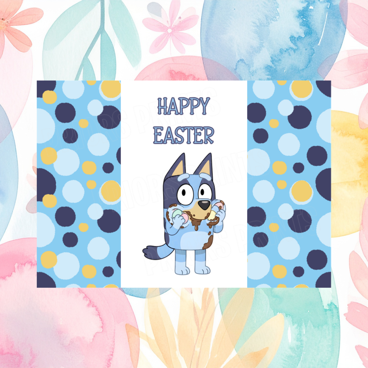 Bluey Easter Chocolate Bar Wrapper