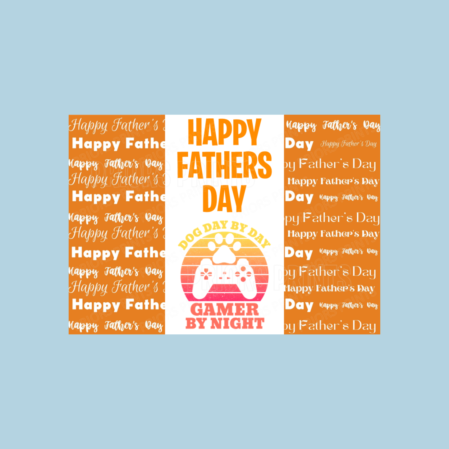 Cat or Dog Dad Happy Fathers Day Chocolate Bar Wrapper- Mixed Designs