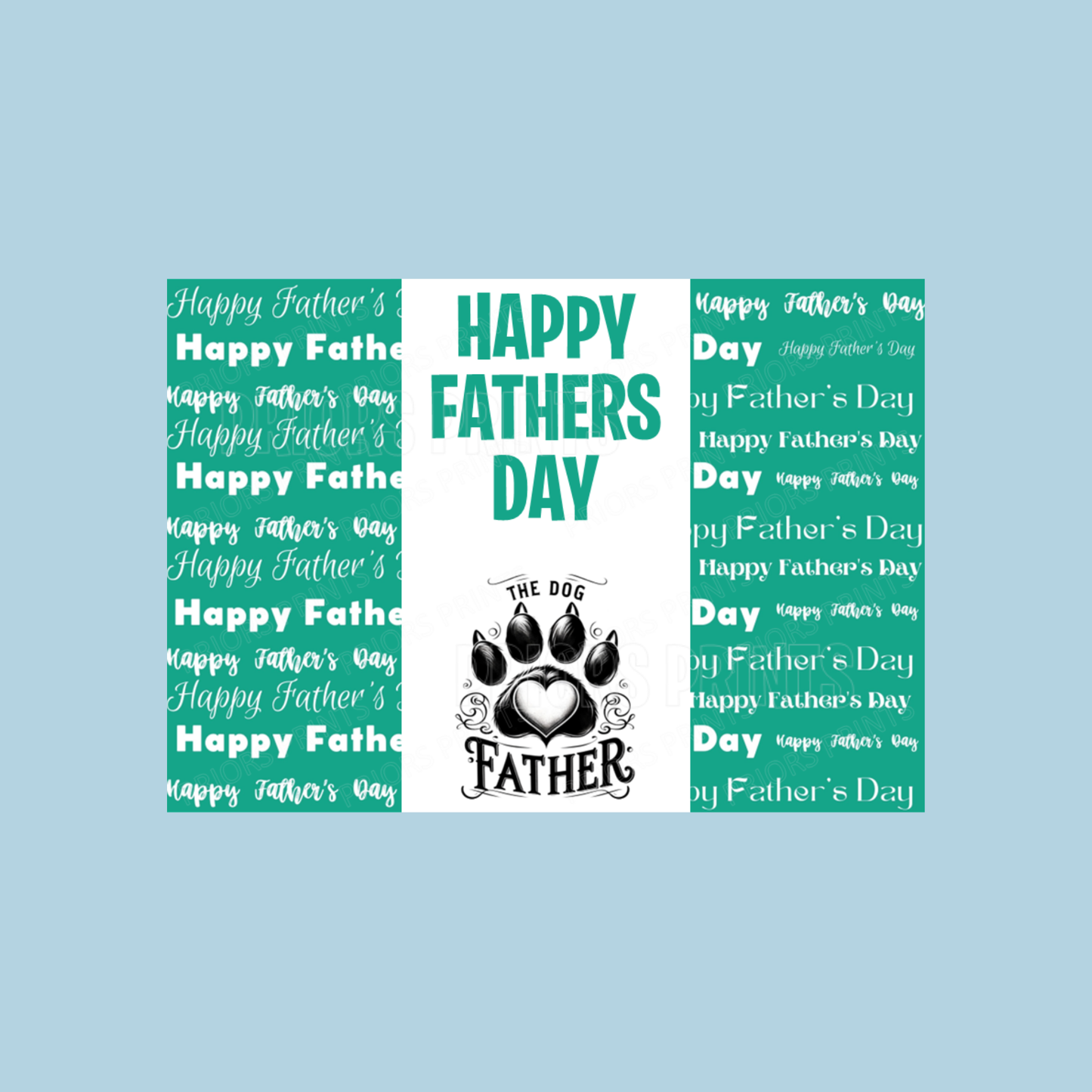 Cat or Dog Dad Happy Fathers Day Chocolate Bar Wrapper- Mixed Designs