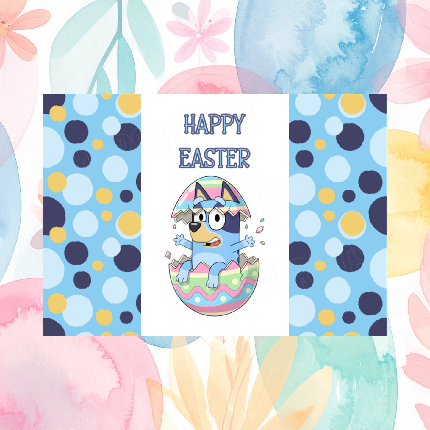 Bluey Easter Chocolate Bar Wrapper