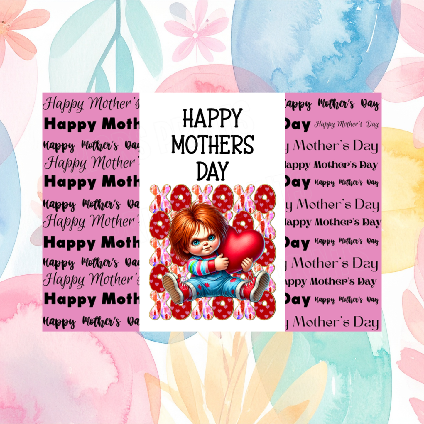 XOXO Character Happy Mothers Day Chocolate Bar Wrapper 2
