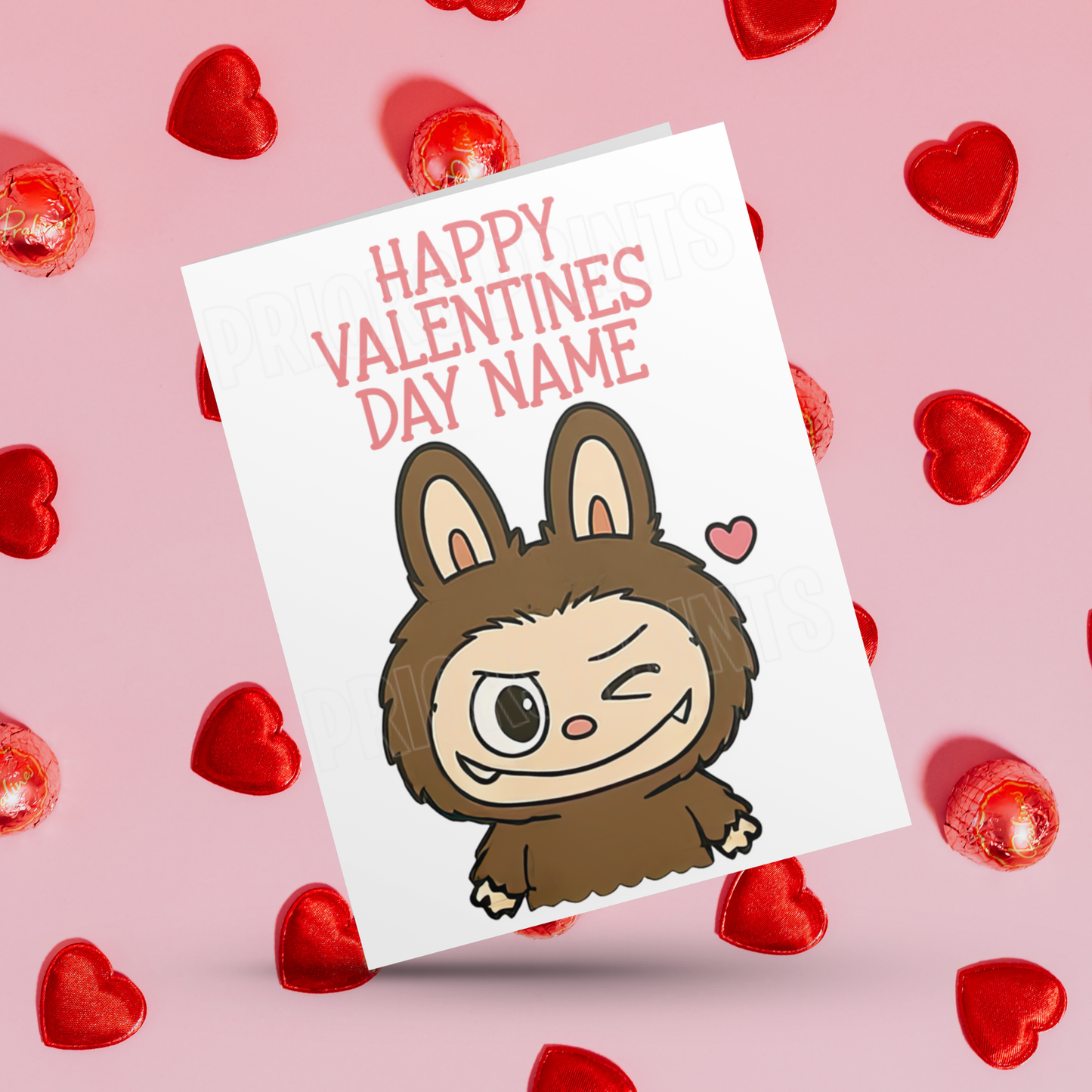 Personalised Labubu Valentines Day Card 2