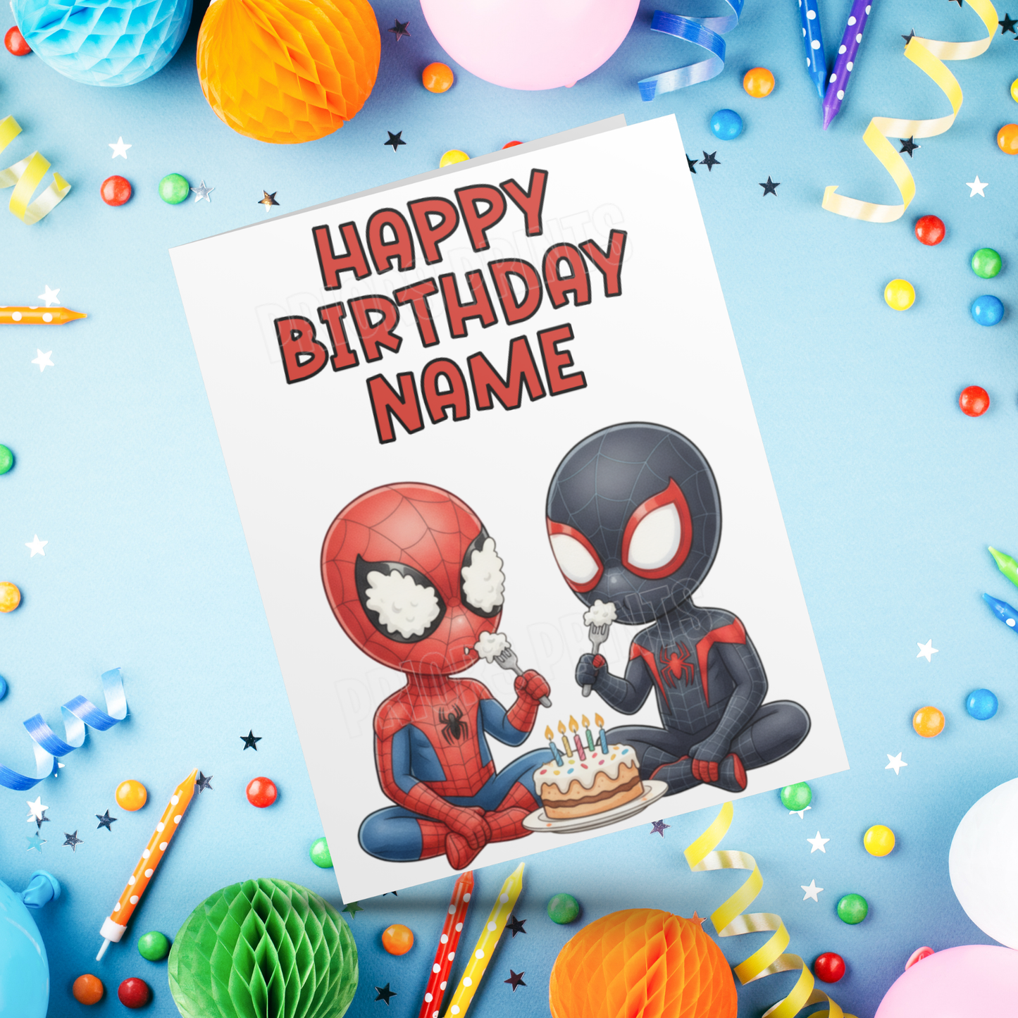 Mixed Superhero Personalised Birthday Card I Marvel (Copy)