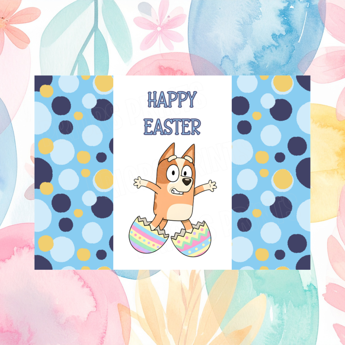 Bluey Easter Chocolate Bar Wrapper