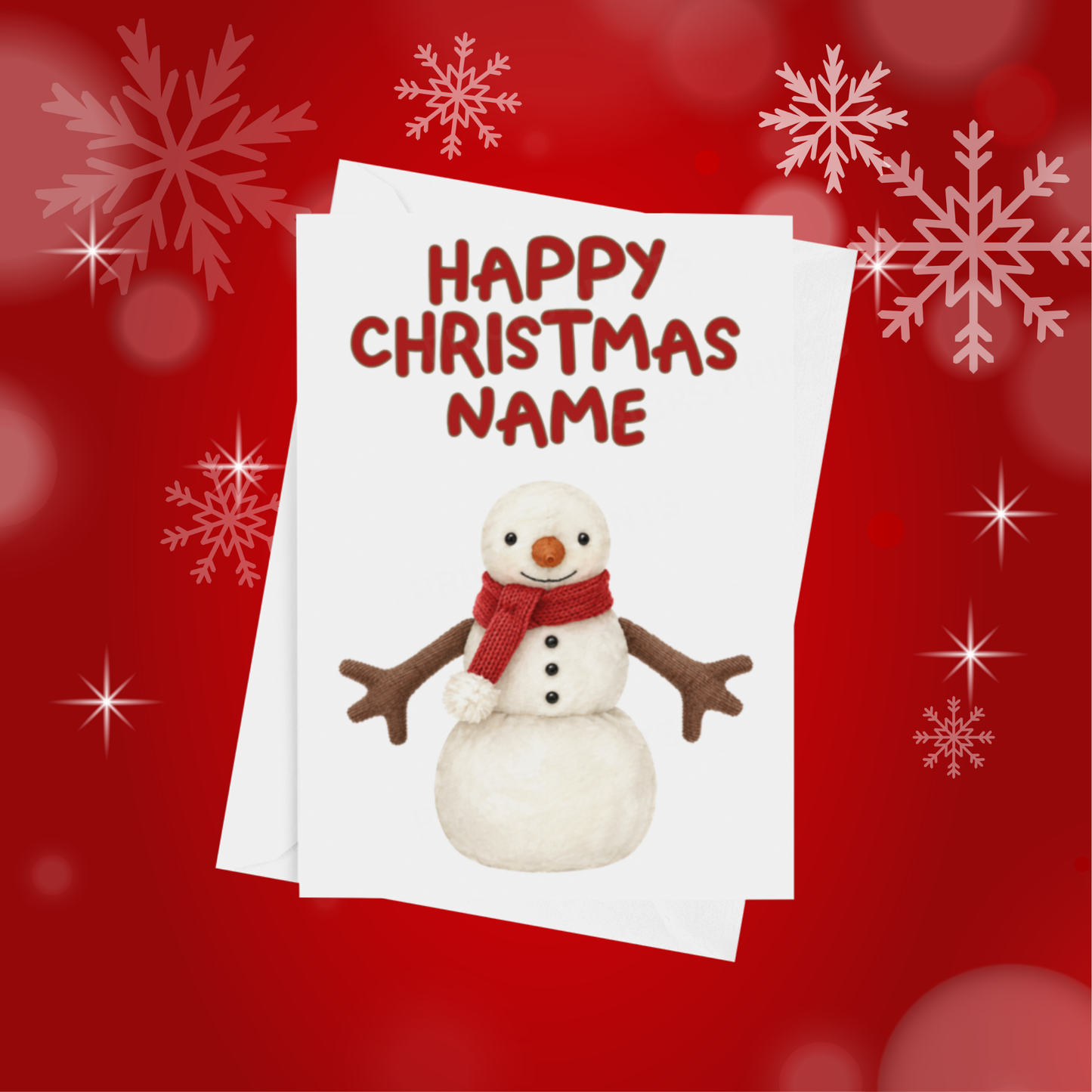Jelly Cat Personalised Christmas Card
