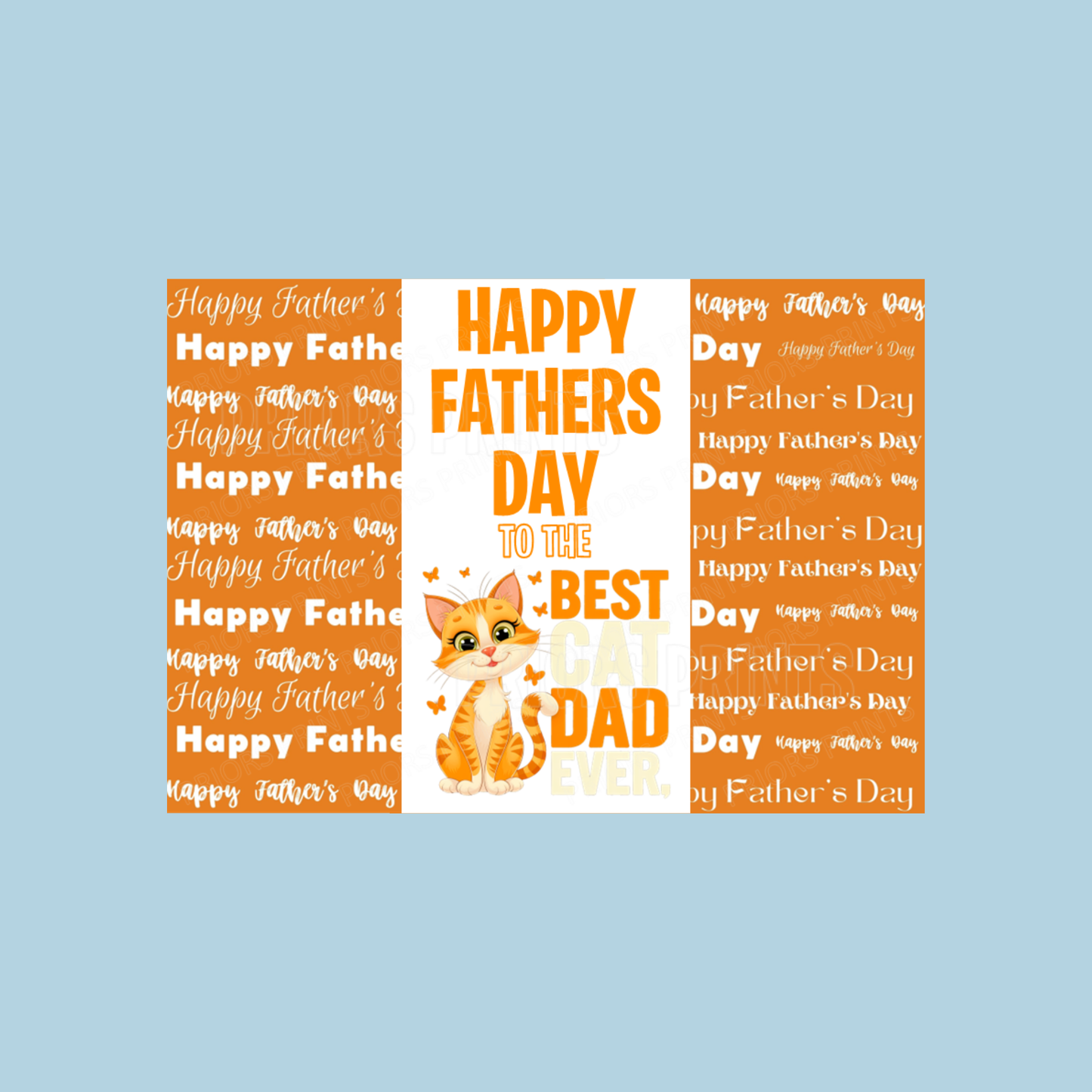 Cat or Dog Dad Happy Fathers Day Chocolate Bar Wrapper- Mixed Designs