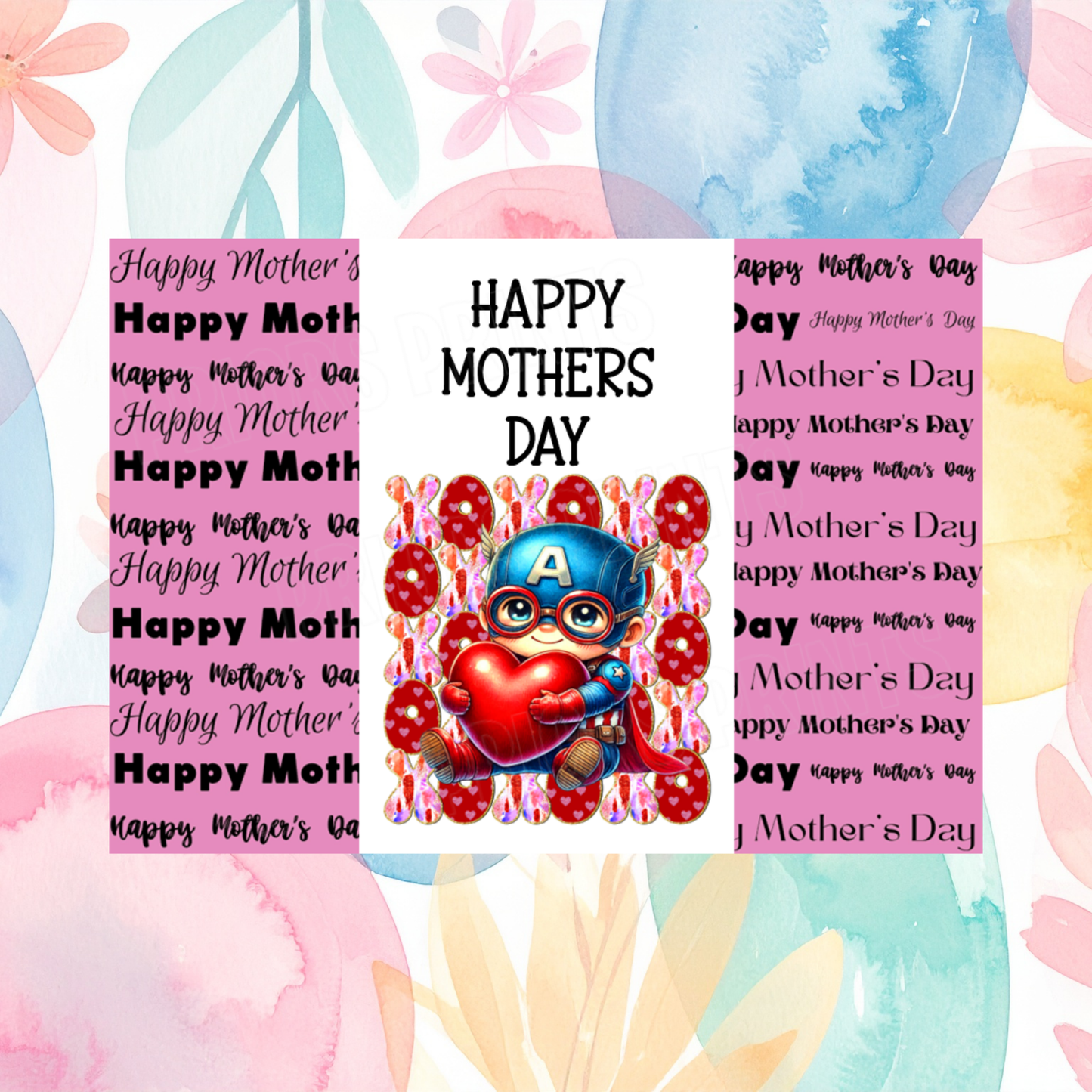 XOXO Character Happy Mothers Day Chocolate Bar Wrapper 2