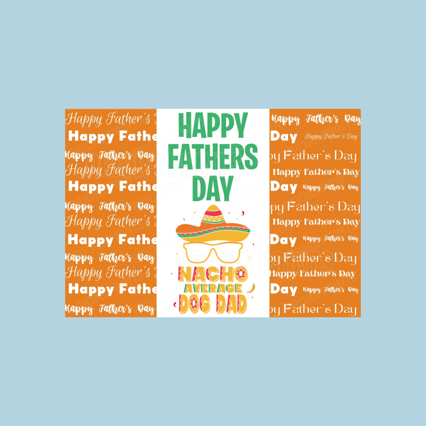 Cat or Dog Dad Happy Fathers Day Chocolate Bar Wrapper- Mixed Designs