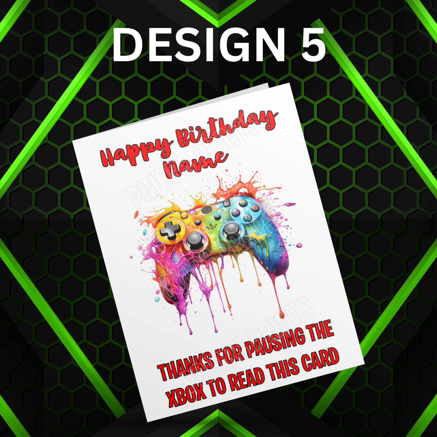 Personalised Xbox or PlayStation Birthday Card I Gamer I Gaming