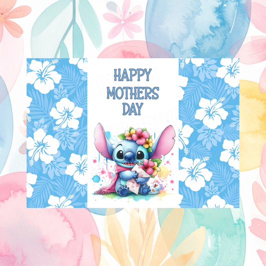 Stitch Happy Mothers Day Chocolate Bar Wrapper