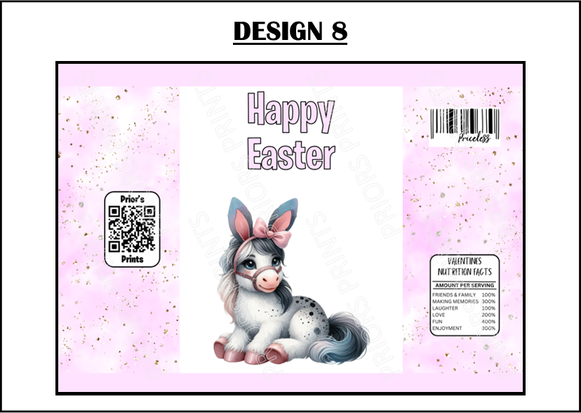 Easter Animals with Bunny Ears Treat Packets (Medium Sized)