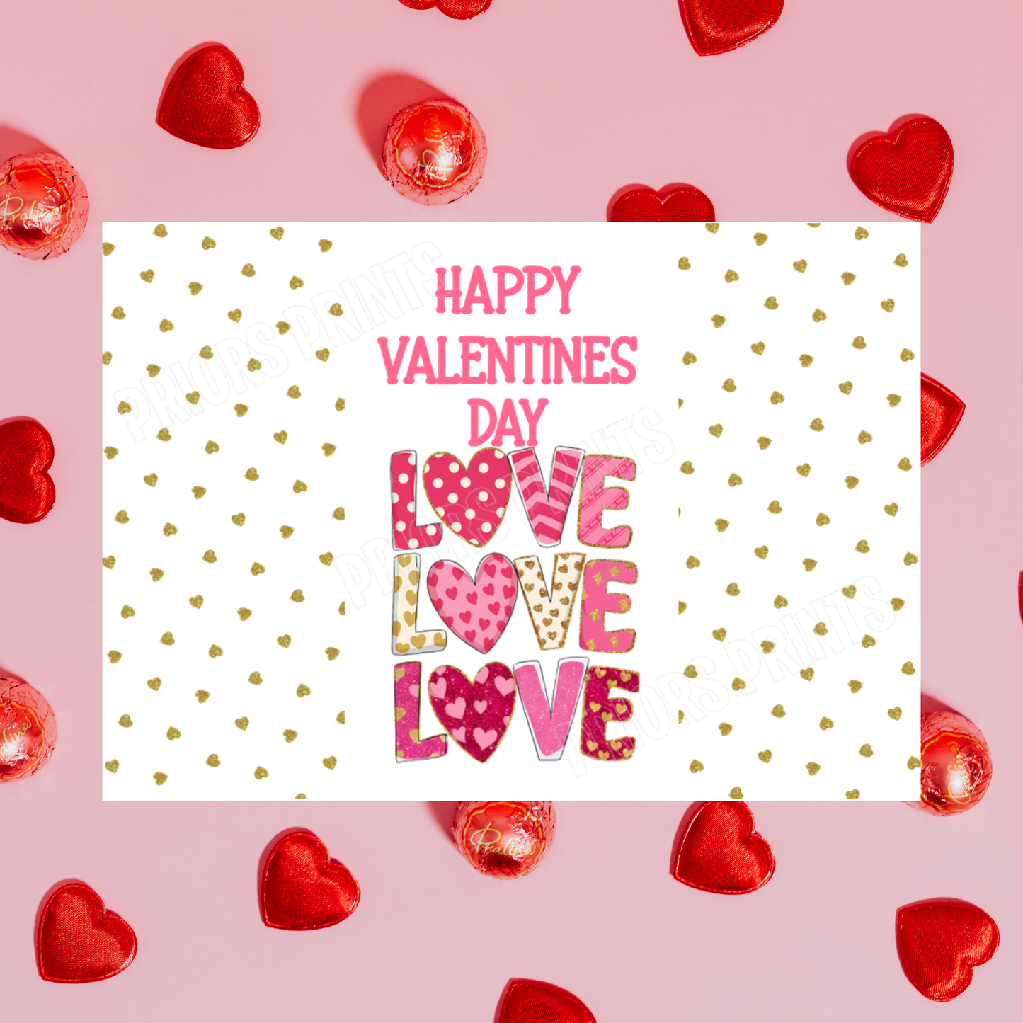 Cute Love Valentines Day Chocolate Bar Wrappers