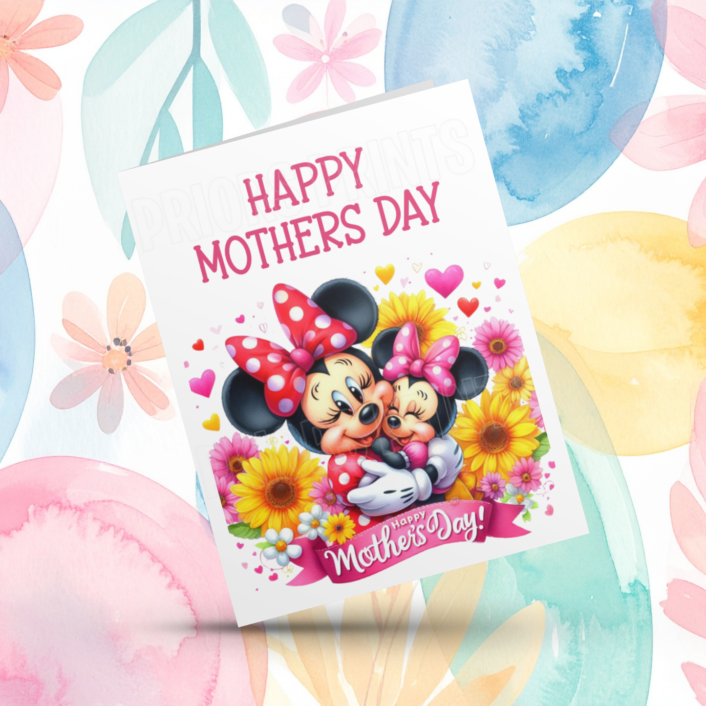 Minnie Mouse Happy Mothers Day Card