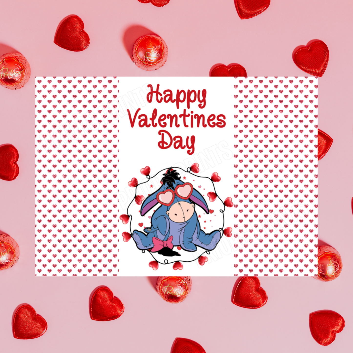 Disney Character Personalised Valentines Day Chocolate Bar Wrappers 2 I Minnie I Mickey I Winnie The Pooh I Lion King I Lady & The Tramp I Dumbo I Pluto